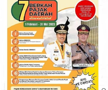 Ingat! Berakhir 31 Mei, Bapenda Riau Imbau Pemilik Kendaraan Gunakan Waktu Penghapusan Denda Pajak